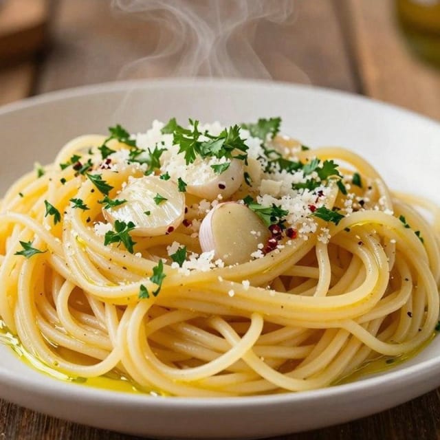 Garlic & Oil Pasta.