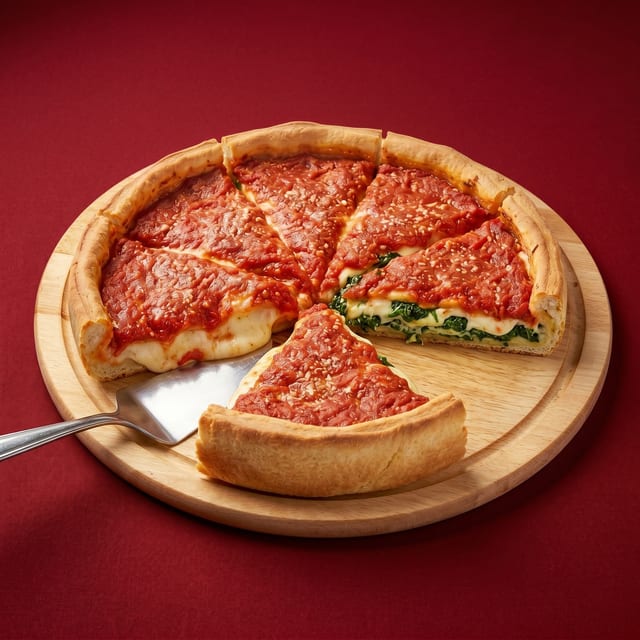 Cheese Stuffed Pizza.